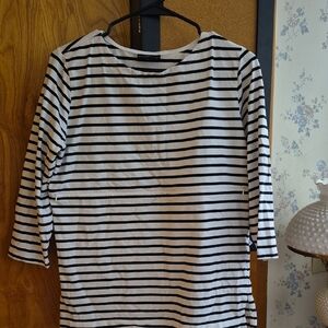 Nursing Queen Classic Striped Long Sleeve Tee